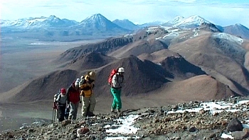Climbers on Lascar - from '6885' by Emmanuel Dubois.