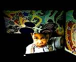 Display featuring toddler.