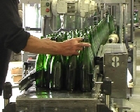 Filled bottles
