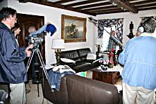 Behind the scenes shooting 'The Right Way'.