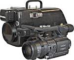 Picture of the camera and underwater housing.