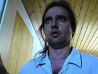 Still from 'Sublime' showing man scared.