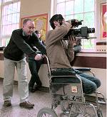 Camera at work on 'The Secret'.